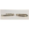 Image 3 : Pair of Sterling Silver Inlay Bracelets