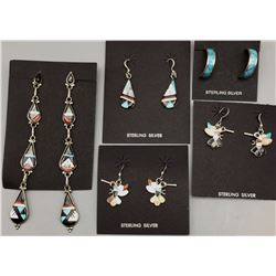 5 Pair of Inlay Earrings