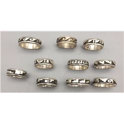 10 Hopi Overlay Rings