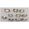 Image 1 : 10 Hopi Overlay Rings