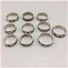 Image 3 : 10 Hopi Overlay Rings