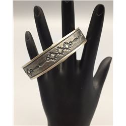 Sterling Silver Navajo Bracelet - Signed