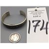 Image 8 : Sterling Silver Navajo Bracelet - Signed