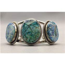 Opal Inlay Bracelet by Wydell Billie