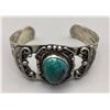 Image 2 : Turquoise and Sterling Bracelet - B. Johnson