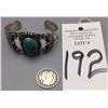 Image 8 : Turquoise and Sterling Bracelet - B. Johnson