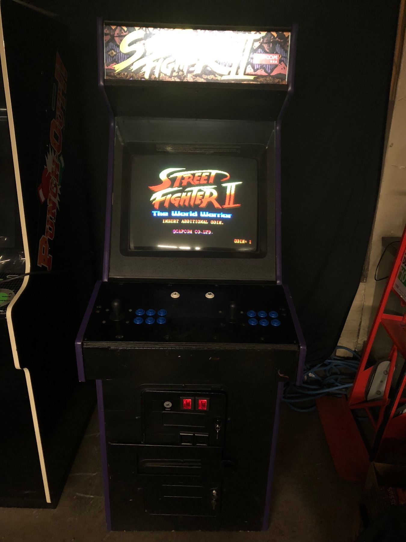 Original 1991 Street Fighter Ii The World Warrior Arcade