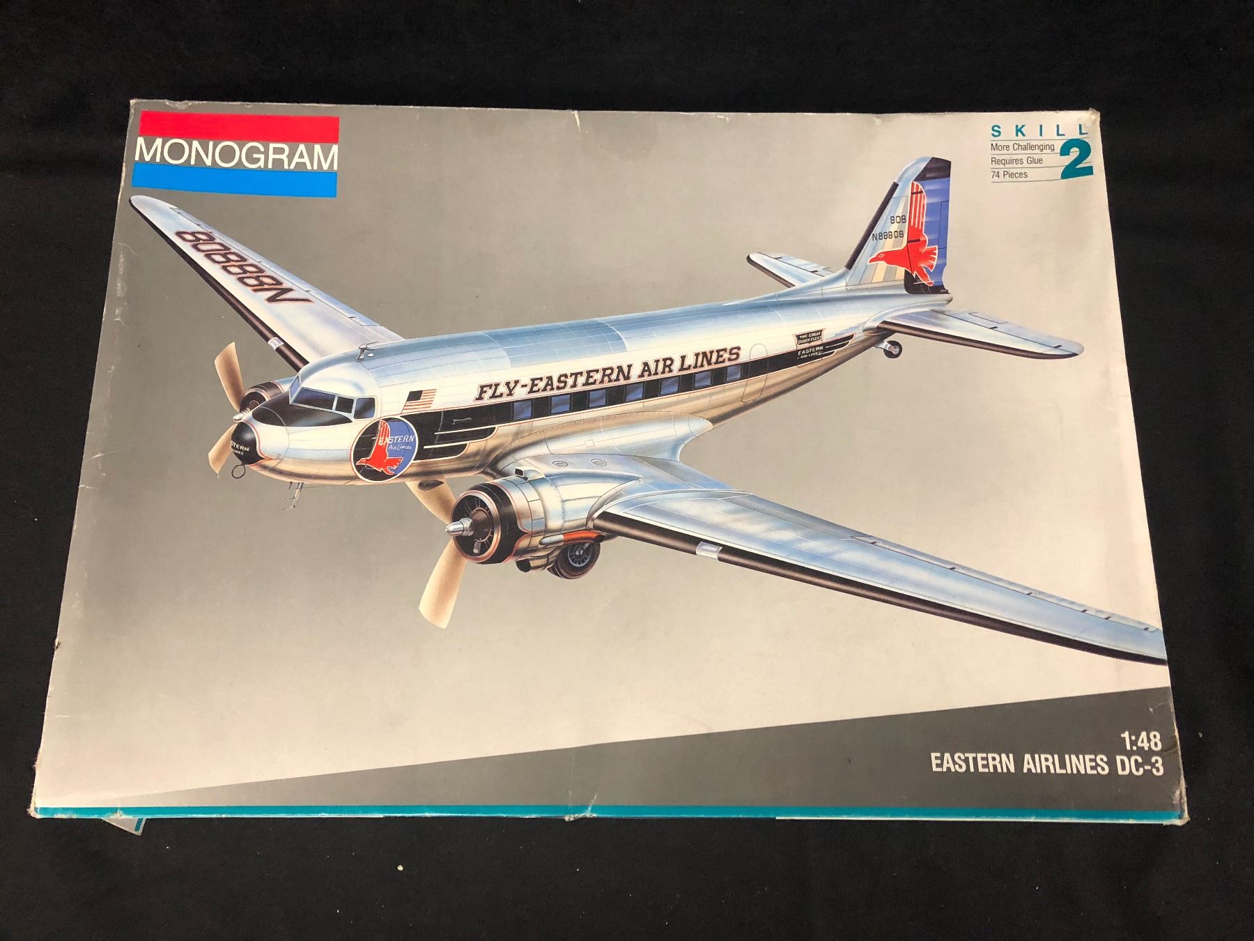 MONOGRAM EASTERN AIRLINES DC-3 (1:48 SCALE) MODEL KIT IN BOX