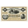 Image 2 : Banco Nacional. 1873, 10 Pesos Fuertos uniface Front Proof.