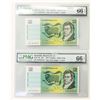 Image 1 : Australia, Reserve Bank, 1979 Sequential Pair of Banknotes.