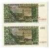 Image 2 : Austrian National Bank, 1954 Specimen Banknote & an additional Issued example.