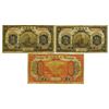 Image 1 : Bank of Communication, 1914 Lot of 3 notes.