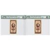 Image 1 : Bank of Taiwan, 1950 Issue High Grade Sequential Banknote Pair.