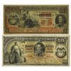 Image 1 : Banco Nacional de la Republica de Colombia 1895 Lot of 2 Notes