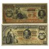 Image 2 : Banco Nacional de la Republica de Colombia 1895 Lot of 2 Notes