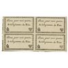 Image 1 : French Army in Austria, 1806-1807, Bread Coupon Block of 4.