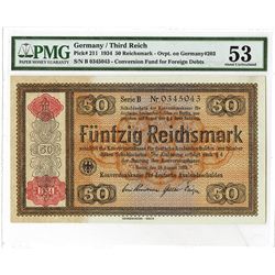 Konversionkasse Fur Deutsche Auslandsschulden, 1934 Issue high Grade Note.