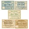 Image 1 : City of Worms, 1918 and 1919 Banknote Quintet.