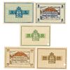 Image 2 : City of Worms, 1918 and 1919 Banknote Quintet.