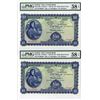Image 1 : Central Bank of Ireland, 1957 Sequential Issue Banknote Pair.