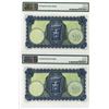 Image 2 : Central Bank of Ireland, 1957 Sequential Issue Banknote Pair.