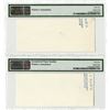 Image 2 : Banco Central De Nicaragua ND (1962) Face & Back Progress Proof Banknote Pair.