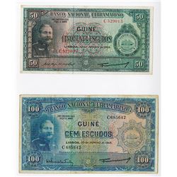 Banco Nacional Ultramarino, 1964, Issued Pair.