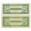 Image 2 : Bank of Korea, 1957 (4290) Issue Banknote Pair.
