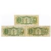 Image 2 : Bank of Korea, 1953 ND Issue Banknote Trio