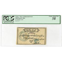 General Gordon Pasha, 1884, Issued Siege of Khartoum Note.