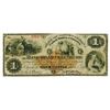 Image 1 : Bank of Mecklenburg, 1875 Obsolete Banknote with Imprinted Revenue RN-D2.