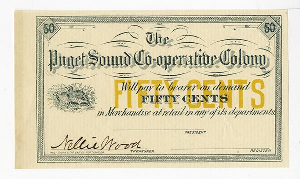 Puget Sound Co-Operative Colony, 1880's Washington Territorial ...