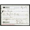 Image 1 : Barton Bank 1850 Deposit Slip Dated July 20th, 1850, Almost 6 weeks before California Received State