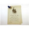 Image 1 : American Bank Note Co., 1927 Intaglio Printed Menu
