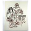 Image 1 : American Bank Note Co., ca. 1920-50's Advertising Vignette Sheet.