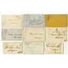 Image 1 : Stampless Letter Lot of 9 Different Pennsylvania Stampless Covers ca.1830-50's with Different Markin