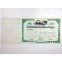 Mexican International Railroad Co., 1880-1889 Specimen Stock Certificate