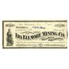 Image 1 : Ida Ellmore Mining Co., 1875 Issued stock certificate.