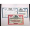 Image 1 : Texas and Pacific Railway Co., 1930-1968 Issued and Cancelled Trio of Stock Certificates