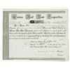 Image 1 : Western Rail Road Corp., 1836 Issued Stock Certificate.