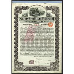 National Railroad Company of Mexico. 1902 Issued Bond.