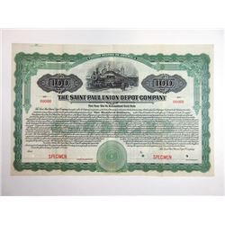 Saint Paul Union Depot Co., 1918 Specimen Bond.