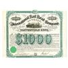 Image 1 : International Rail Road Co. of Texas, 1872 Issued Bond