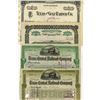 Image 1 : Texas Railroad Cancelled Stock Certificate Quartet, ca.1897-1906