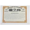 Image 1 : State of Missouri, 1872 Cancelled Bond