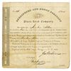 Image 1 : Burlington and Mount Pleasant Plank Road Co., 1850 Issued Stock Certificate