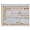Image 1 : Mt. Pleasant, Trenton, Deedsville and Brighton Plank Road & Bridge Co. 1851 Issued Stock Certificate