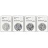 Image 1 : Lot of 1986-1989 $1 American Silver Eagle Coins NGC MS69