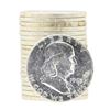 Image 1 : Roll of (20) 1963 Brilliant Uncirculated Franklin Half Dollar Silver Coins