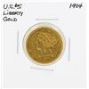 Image 1 : 1904 $5 Liberty Head Half Eagle Gold Coin